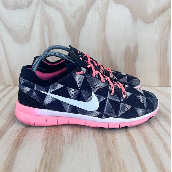 Nike - Free 5.0 TR Fit 5 - Running - Black/Pink - Women's - 9 - 704695-006 - Picture 1 of 9